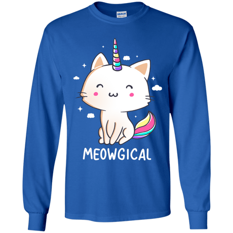 T-Shirts Royal / YS Meowgical Youth Long Sleeve T-Shirt
