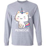 T-Shirts Sport Grey / YS Meowgical Youth Long Sleeve T-Shirt
