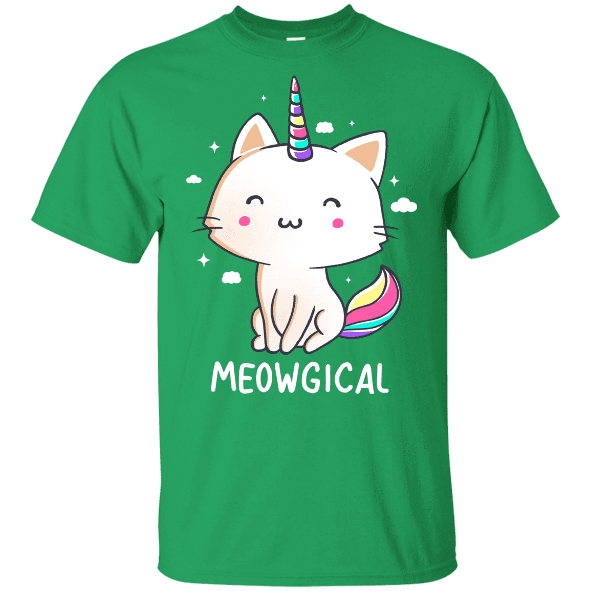 T-Shirts Irish Green / YXS Meowgical Youth T-Shirt