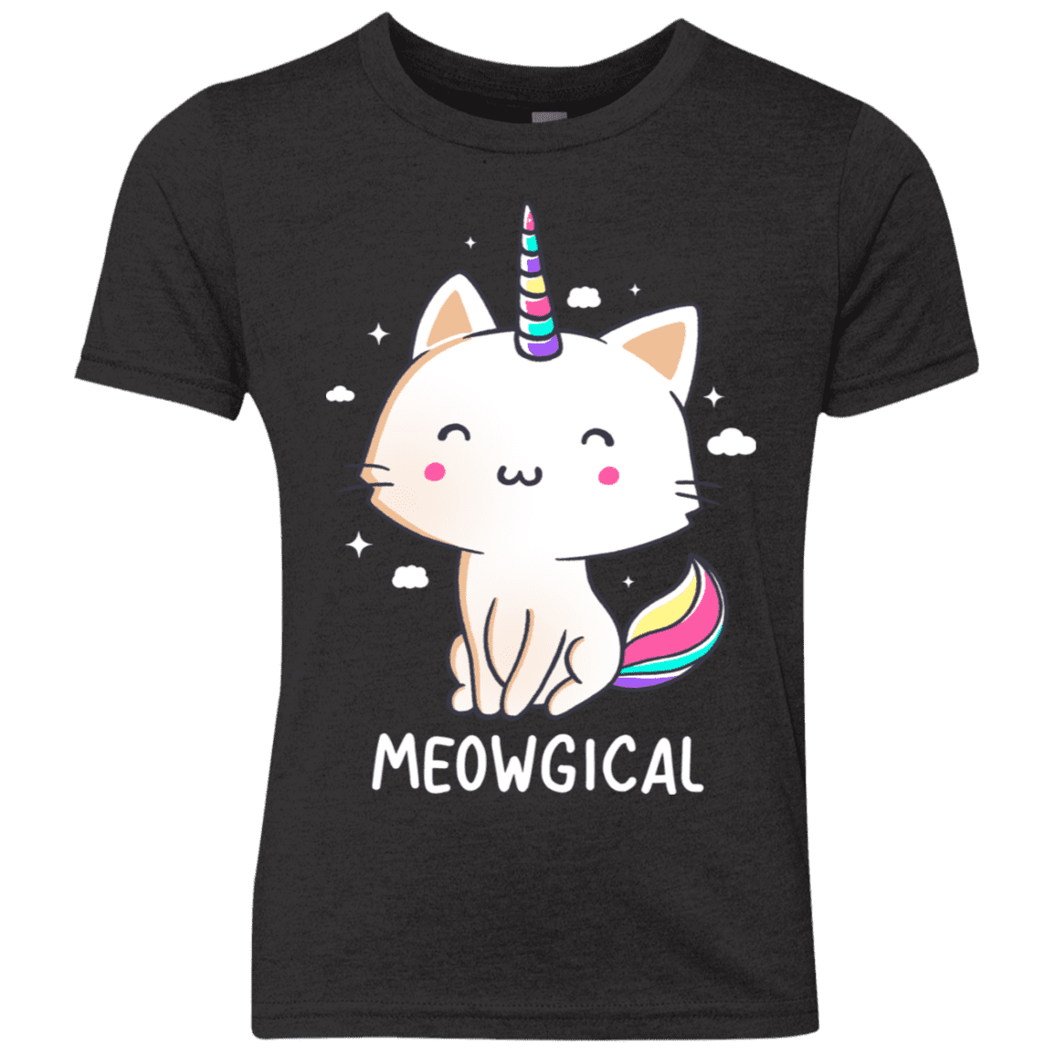 T-Shirts Vintage Black / YXS Meowgical Youth Triblend T-Shirt