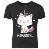 T-Shirts Vintage Black / YXS Meowgical Youth Triblend T-Shirt