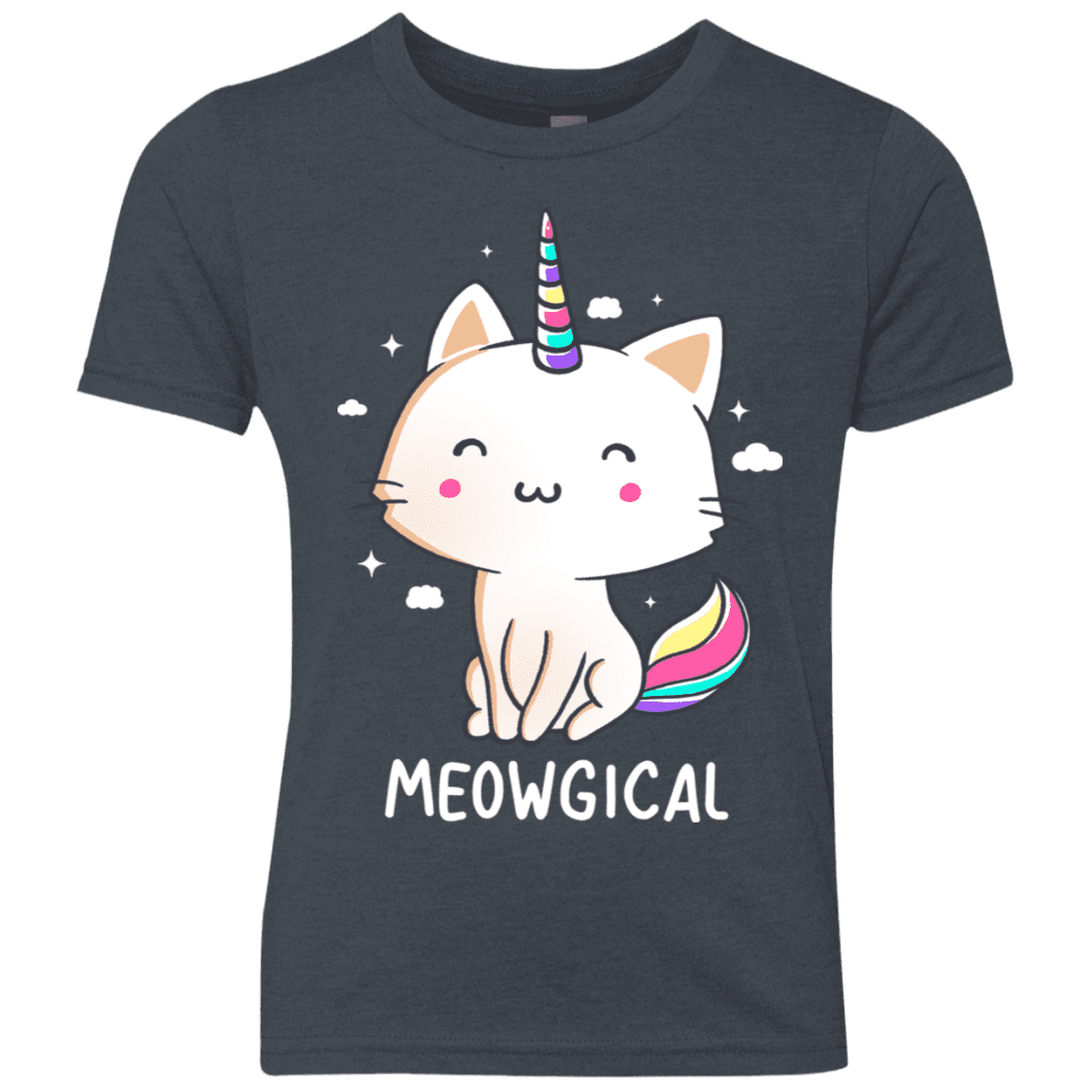 T-Shirts Vintage Navy / YXS Meowgical Youth Triblend T-Shirt
