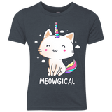 T-Shirts Vintage Navy / YXS Meowgical Youth Triblend T-Shirt