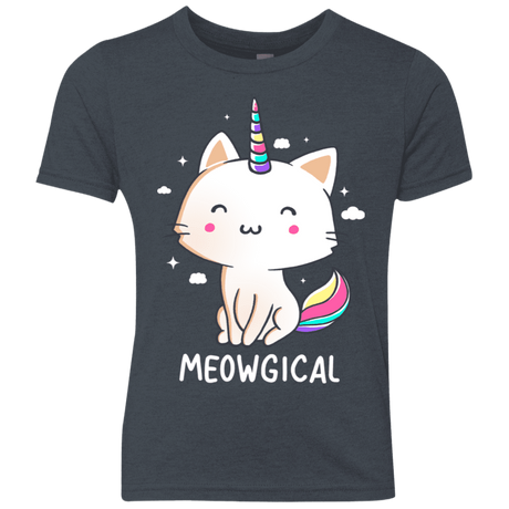T-Shirts Vintage Navy / YXS Meowgical Youth Triblend T-Shirt