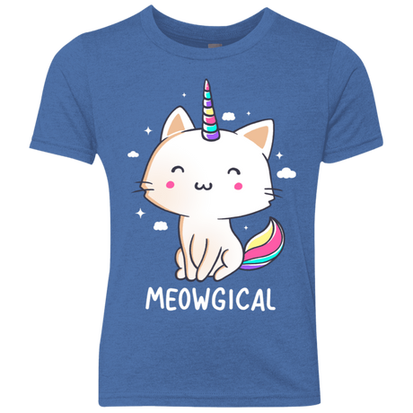 T-Shirts Vintage Royal / YXS Meowgical Youth Triblend T-Shirt