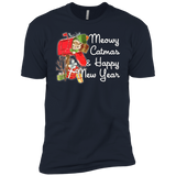 T-Shirts Midnight Navy / YXS Meowy Catmas Boys Premium T-Shirt