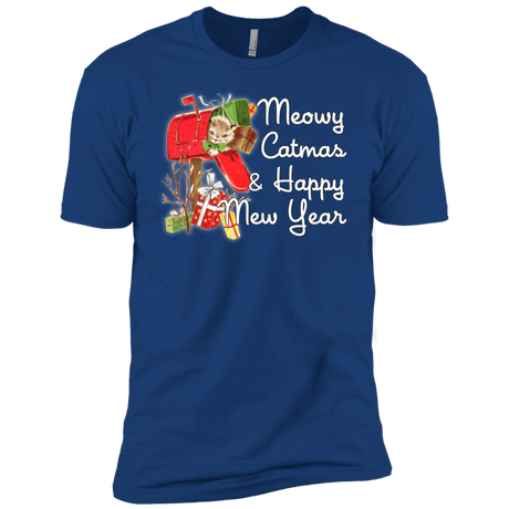 T-Shirts Royal / YXS Meowy Catmas Boys Premium T-Shirt