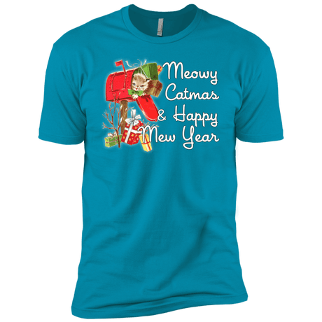 T-Shirts Turquoise / YXS Meowy Catmas Boys Premium T-Shirt
