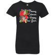 T-Shirts Black / YXS Meowy Catmas Girls Premium T-Shirt