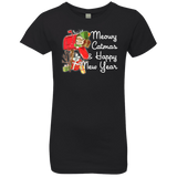 T-Shirts Black / YXS Meowy Catmas Girls Premium T-Shirt