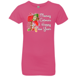T-Shirts Hot Pink / YXS Meowy Catmas Girls Premium T-Shirt