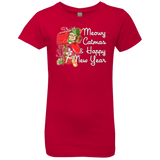 T-Shirts Red / YXS Meowy Catmas Girls Premium T-Shirt