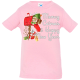 T-Shirts Pink / 6 Months Meowy Catmas Infant Premium T-Shirt