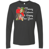 T-Shirts Heavy Metal / Small Meowy Catmas Men's Premium Long Sleeve