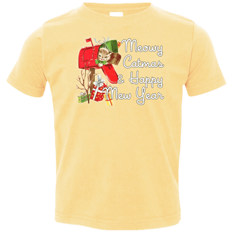 T-Shirts Butter / 2T Meowy Catmas Toddler Premium T-Shirt