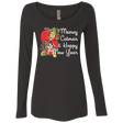 T-Shirts Vintage Black / Small Meowy Catmas Women's Triblend Long Sleeve Shirt