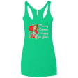 T-Shirts Envy / X-Small Meowy Catmas Women's Triblend Racerback Tank