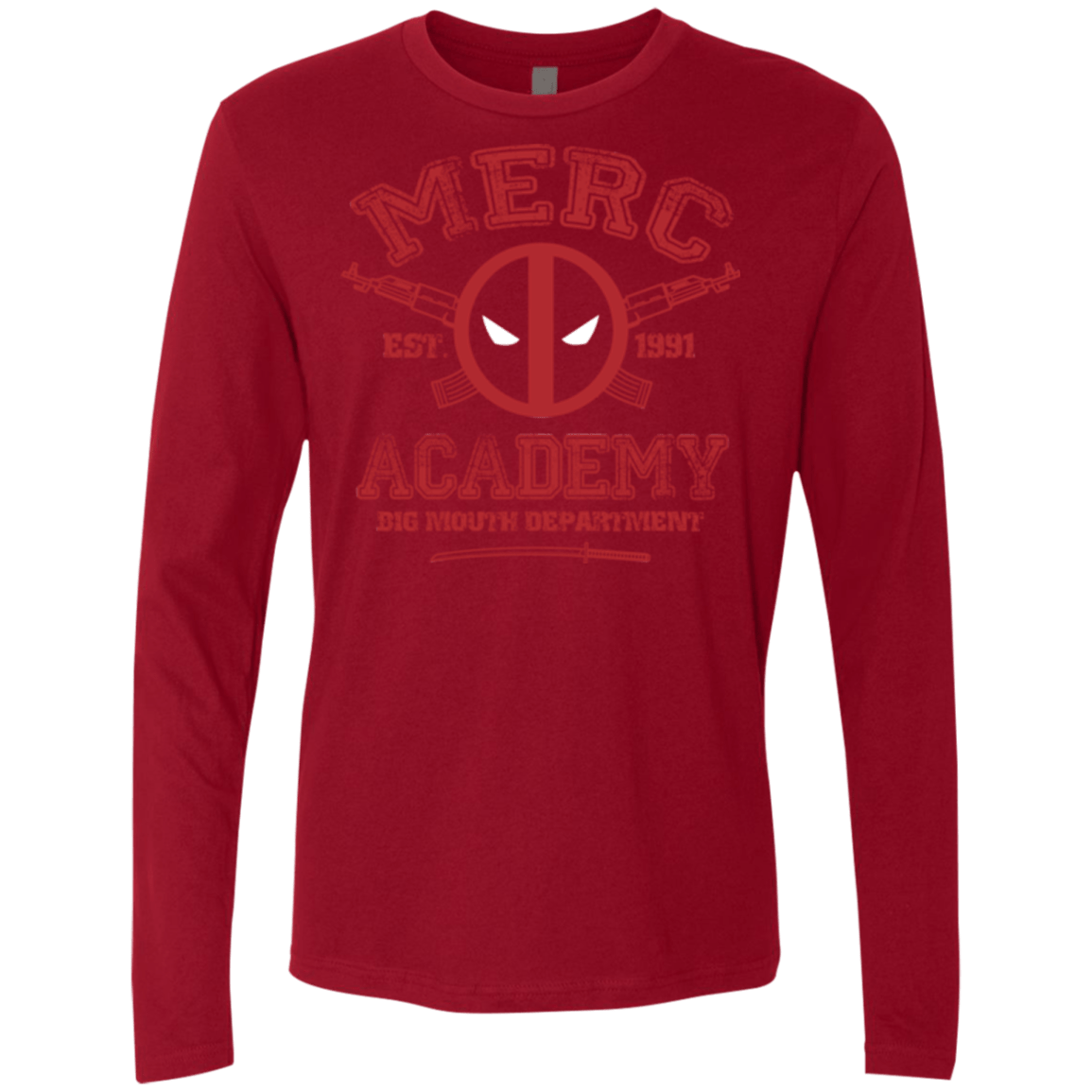 T-Shirts Cardinal / Small Merc Academy Men's Premium Long Sleeve