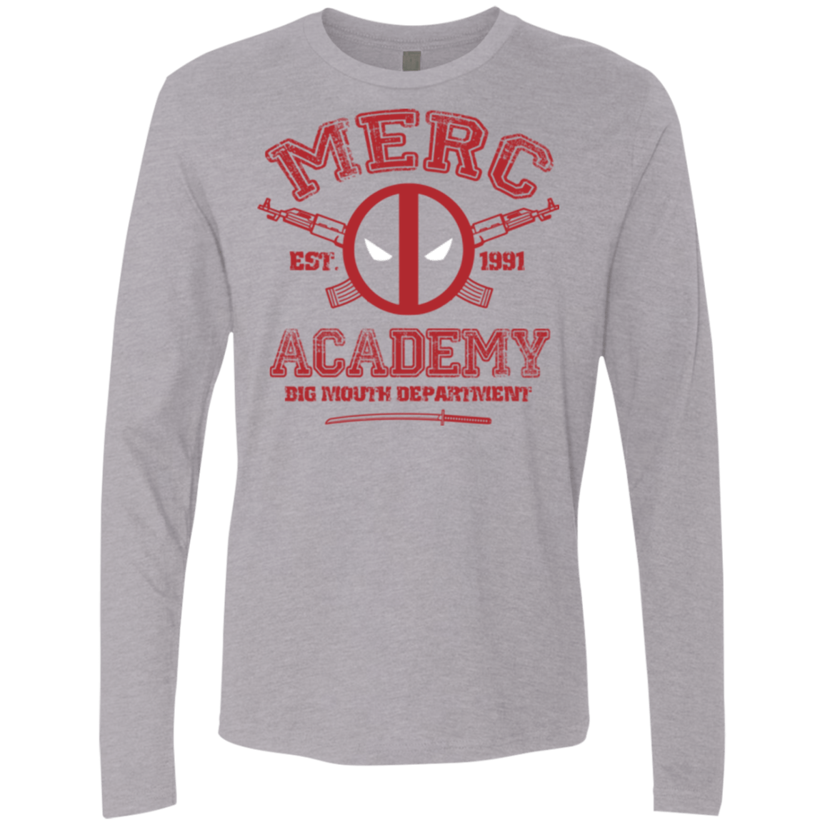T-Shirts Heather Grey / Small Merc Academy Men's Premium Long Sleeve