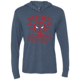 T-Shirts Indigo / X-Small Merc Academy Triblend Long Sleeve Hoodie Tee