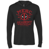 T-Shirts Vintage Black / X-Small Merc Academy Triblend Long Sleeve Hoodie Tee
