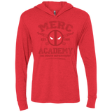 T-Shirts Vintage Red / X-Small Merc Academy Triblend Long Sleeve Hoodie Tee