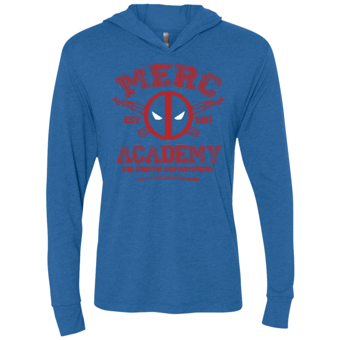T-Shirts Vintage Royal / X-Small Merc Academy Triblend Long Sleeve Hoodie Tee