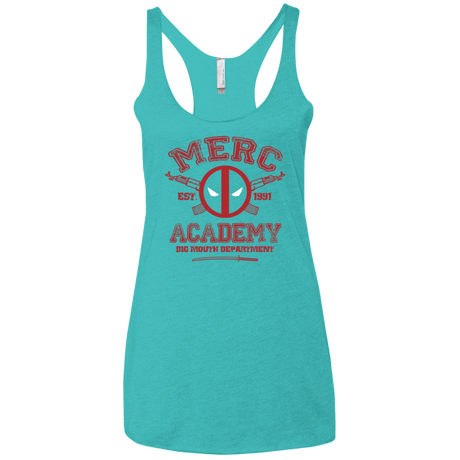 T-Shirts Tahiti Blue / X-Small Merc Academy Women's Triblend Racerback Tank