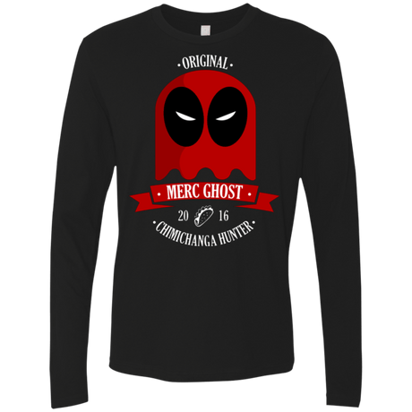 T-Shirts Black / Small Merc Ghost Full Men's Premium Long Sleeve