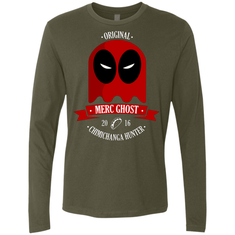 T-Shirts Military Green / Small Merc Ghost Full Men's Premium Long Sleeve