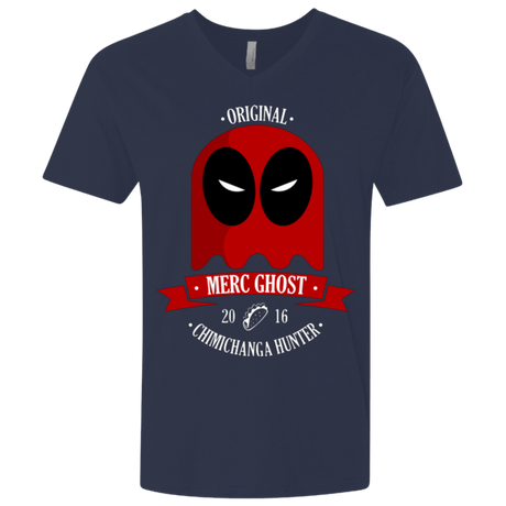 T-Shirts Midnight Navy / X-Small Merc Ghost Full Men's Premium V-Neck