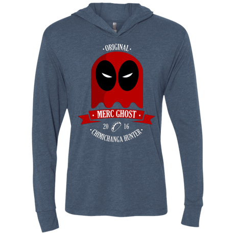 T-Shirts Indigo / X-Small Merc Ghost Full Triblend Long Sleeve Hoodie Tee