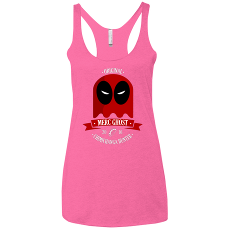 T-Shirts Vintage Pink / X-Small Merc Ghost Full Women's Triblend Racerback Tank