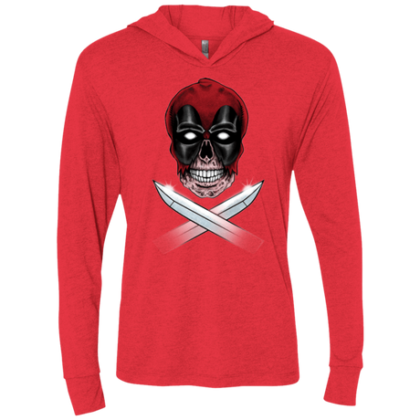 T-Shirts Vintage Red / X-Small Merc Pirate Triblend Long Sleeve Hoodie Tee