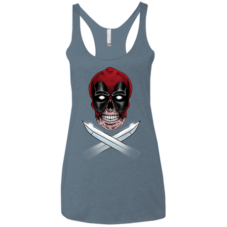 T-Shirts Indigo / X-Small Merc Pirate Women's Triblend Racerback Tank