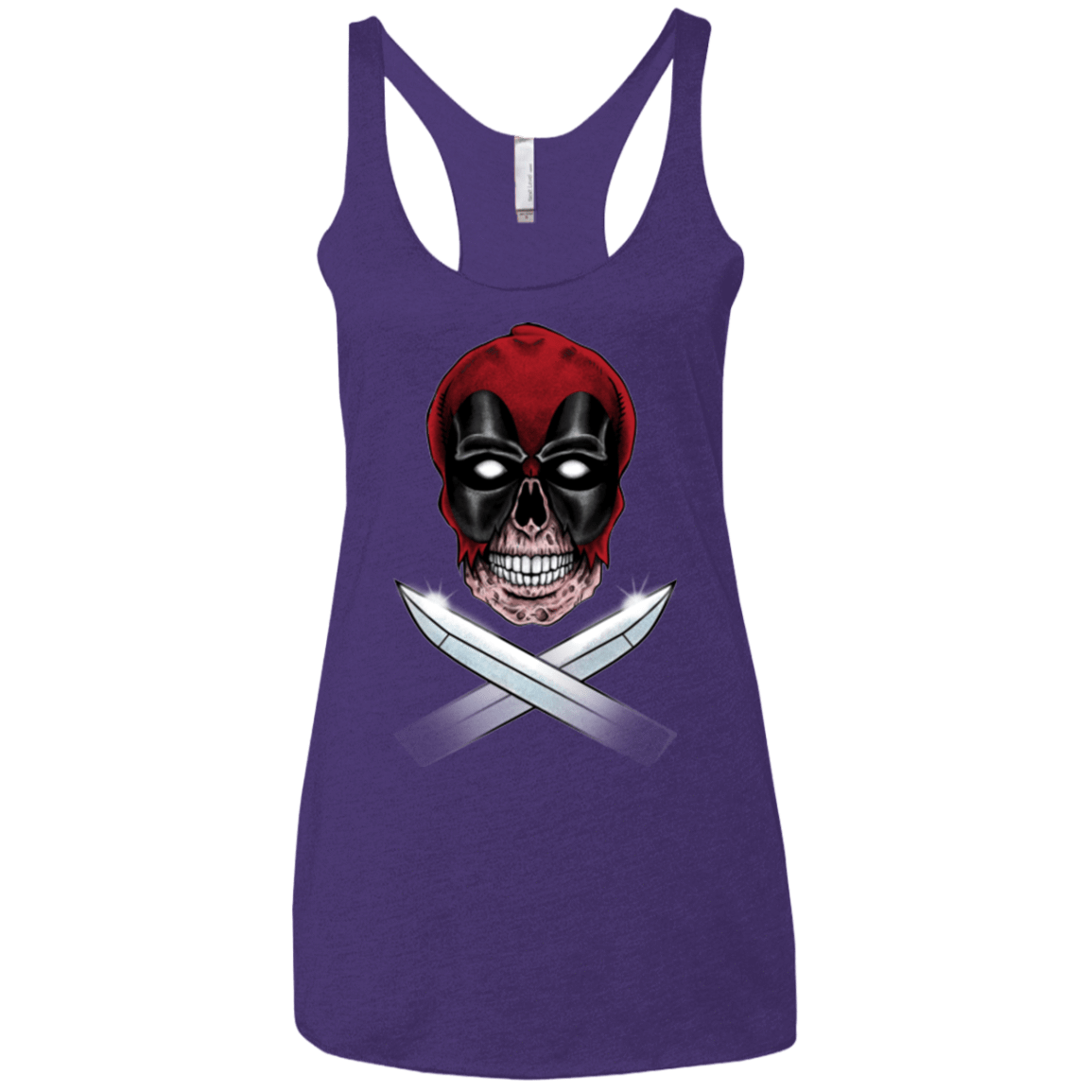 T-Shirts Purple / X-Small Merc Pirate Women's Triblend Racerback Tank