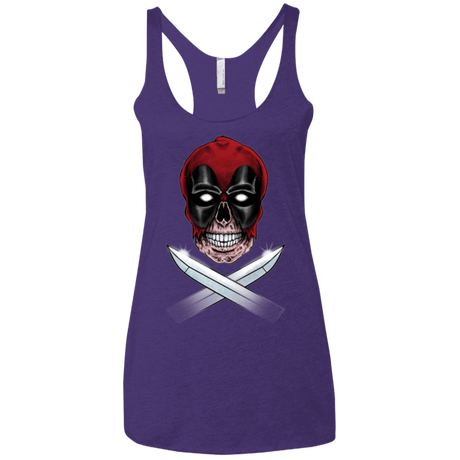 T-Shirts Purple / X-Small Merc Pirate Women's Triblend Racerback Tank