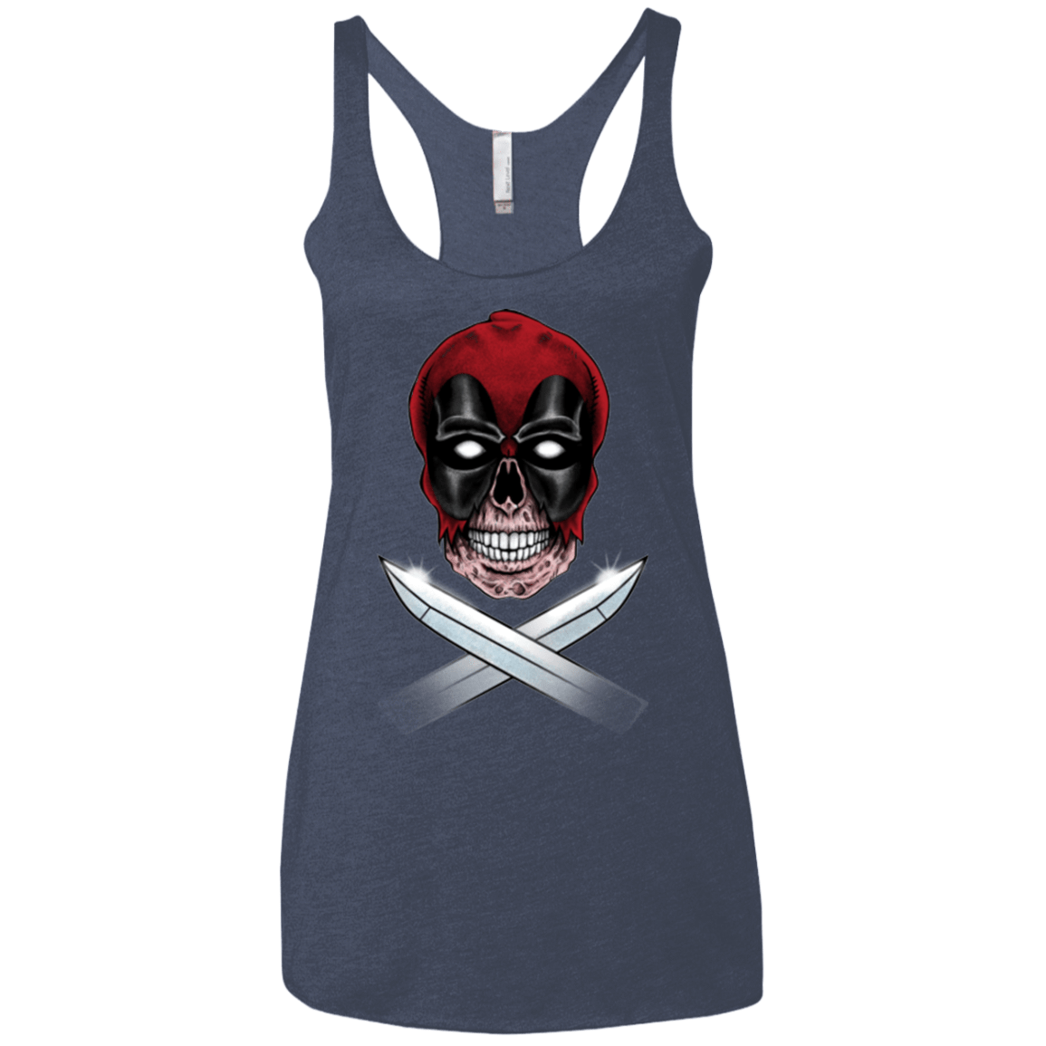 T-Shirts Vintage Navy / X-Small Merc Pirate Women's Triblend Racerback Tank