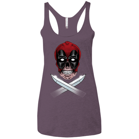 T-Shirts Vintage Purple / X-Small Merc Pirate Women's Triblend Racerback Tank