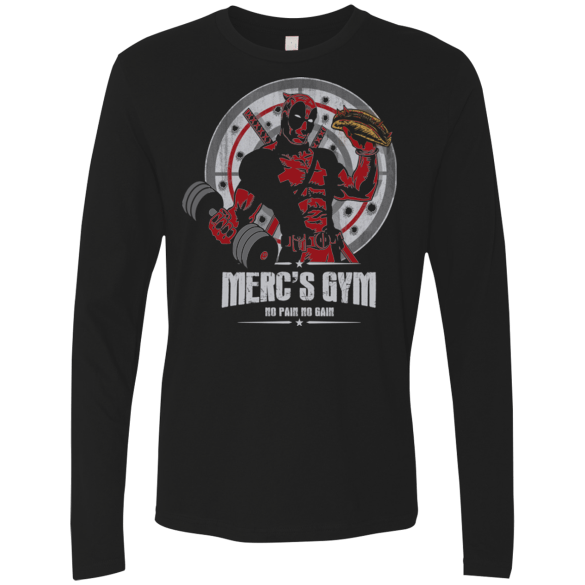T-Shirts Black / Small Merc's Gym Men's Premium Long Sleeve