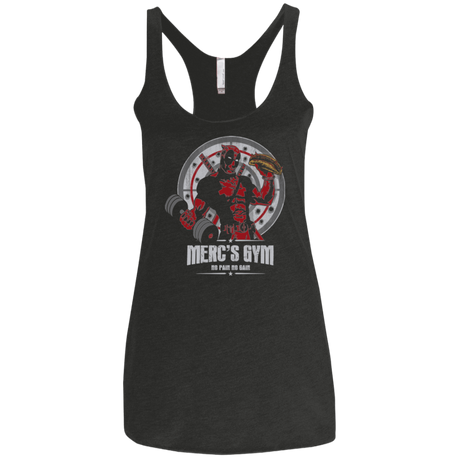 T-Shirts Vintage Black / X-Small Merc's Gym Women's Triblend Racerback Tank