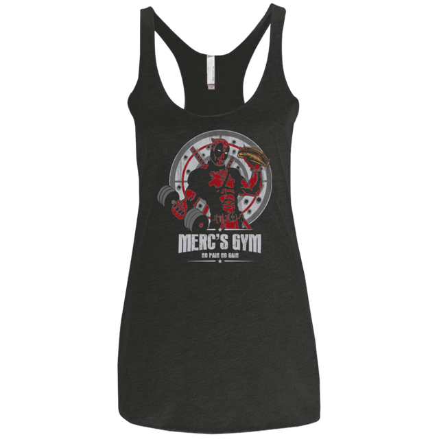 T-Shirts Vintage Black / X-Small Merc's Gym Women's Triblend Racerback Tank