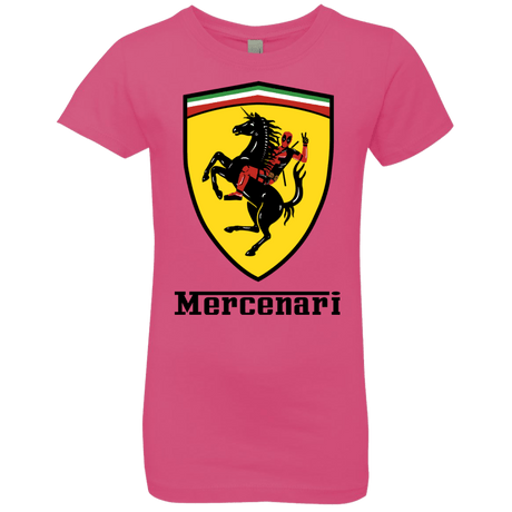 T-Shirts Hot Pink / YXS Mercenari Girls Premium T-Shirt