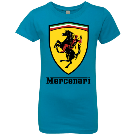 T-Shirts Turquoise / YXS Mercenari Girls Premium T-Shirt