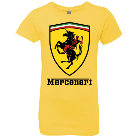 T-Shirts Vibrant Yellow / YXS Mercenari Girls Premium T-Shirt