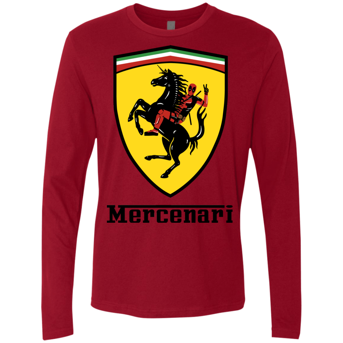 T-Shirts Cardinal / S Mercenari Men's Premium Long Sleeve