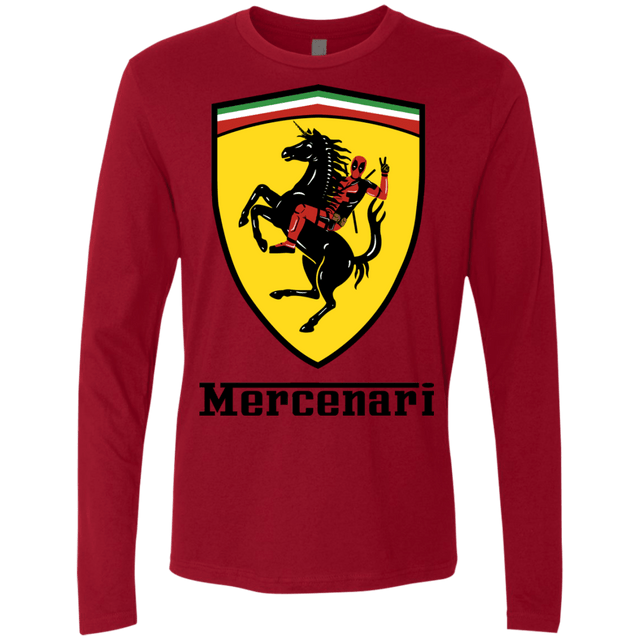 T-Shirts Cardinal / S Mercenari Men's Premium Long Sleeve