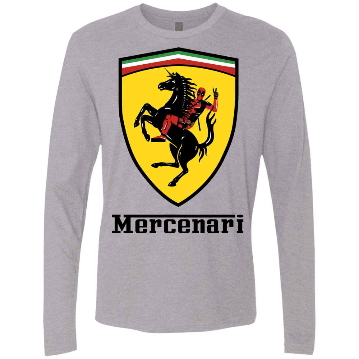 T-Shirts Heather Grey / S Mercenari Men's Premium Long Sleeve