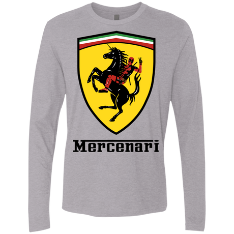 T-Shirts Heather Grey / S Mercenari Men's Premium Long Sleeve