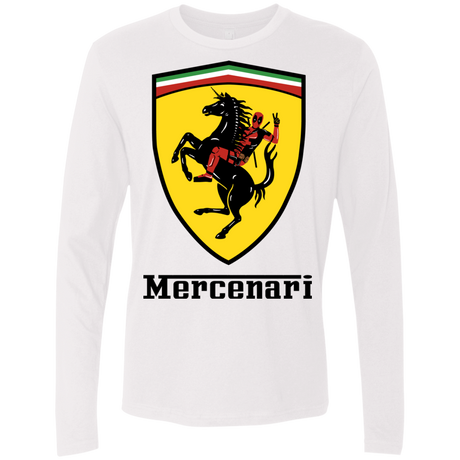 T-Shirts White / S Mercenari Men's Premium Long Sleeve